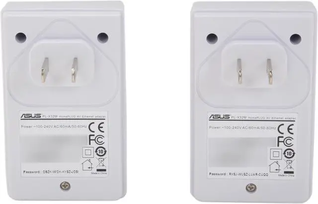 Alt view image 4 of 5 - ASUS PL-X32M HomePlug AV Powerline Adapter Kit Up to 200Mbps