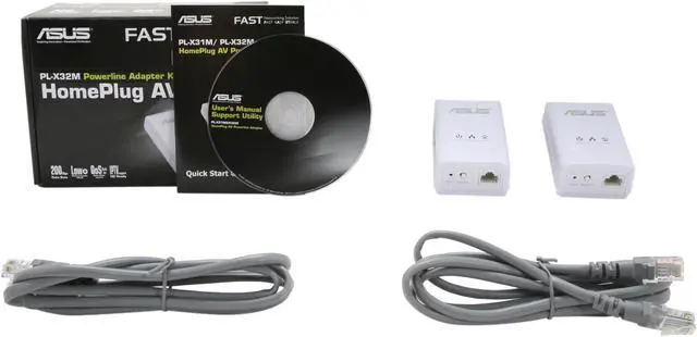 Alt view image 5 of 5 - ASUS PL-X32M HomePlug AV Powerline Adapter Kit Up to 200Mbps