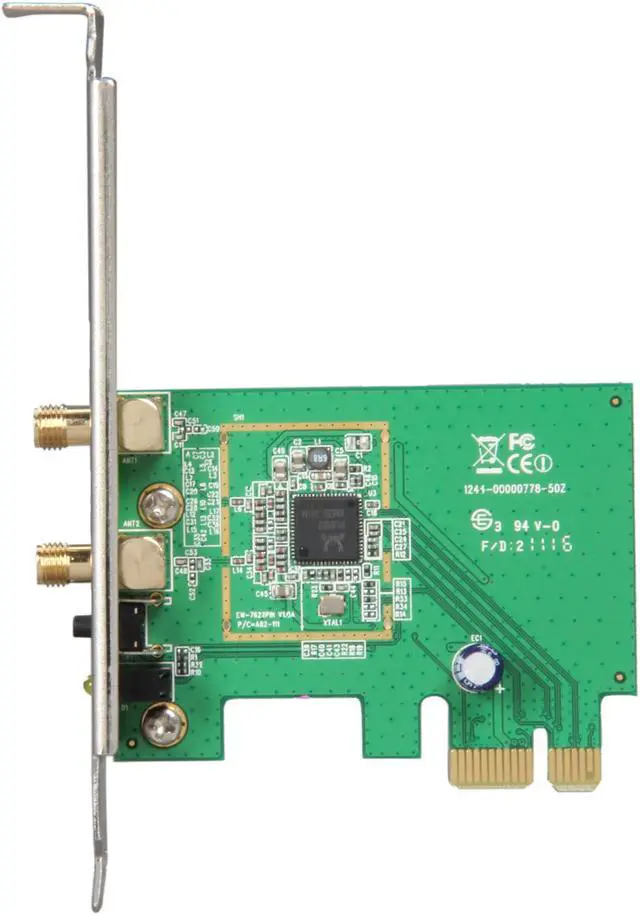 Alt view image 3 of 5 - ASUS PCE-N15 300Mbps Wireless-N Network Adapter, PCI-E interface, Full Height and Low Profile bracket, WPS button Support