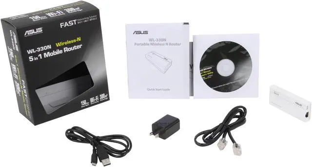 Alt view image 5 of 6 - ASUS WL-330N 5-in-1 Wireless-N150 Mobile Router IEEE 802.11b/g/n