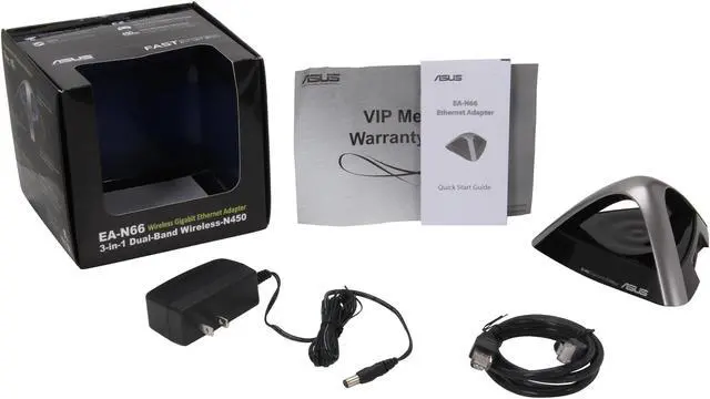 Alt view image 5 of 6 - ASUS EA-N66 Dual-Band Wireless-N900, 3 in 1 Access Point/Repeater/Gigabit Ethernet Adapter IEEE 802.11a/b/g/n 1 x RJ-45 Ethernet port Up to 450Mbps downlink + 450Mbps uplink Wireless