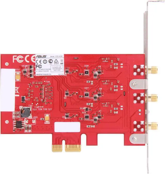Alt view image 4 of 8 - ASUS PCE-AC66 Next Generation AC Dual-Band Wireless Adapter IEEE 802.11ac, IEEE 802.11a/b/g/n PCI Express Up to 1750Mbps (450/1300Mbps) Wireless Data Rates