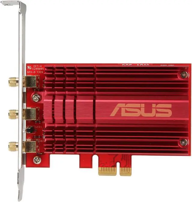 Alt view image 3 of 8 - ASUS PCE-AC68 AC1900 Dual-Band Wireless PCI-E Adapter