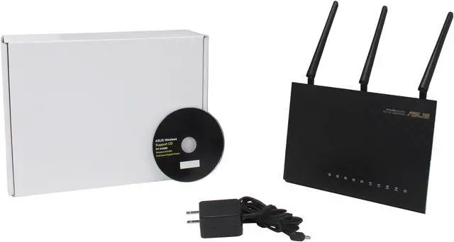Alt view image 6 of 6 - ASUS RT-AC68R Wireless-AC1900 Dual-band Gigabit Router Factory Refurbished