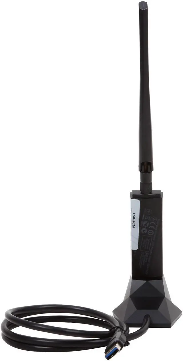 Alt view image 4 of 6 - ASUS USB-AC56 1 x USB 3.0 Dual-band Wireless-AC1300 USB 3.0 Wi-Fi Adapter