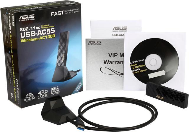 Alt view image 7 of 6 - ASUS USB-AC55 Dual-Band Wireless-AC1300 USB 3.0 Wi-Fi Adapter