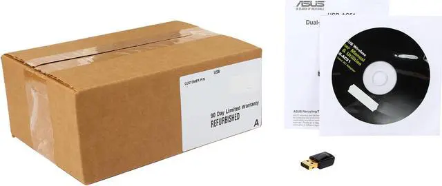 Alt view image 5 of 5 - ASUS USB-AC51 Dual-Band Wireless-AC600 Wi-Fi Adapter