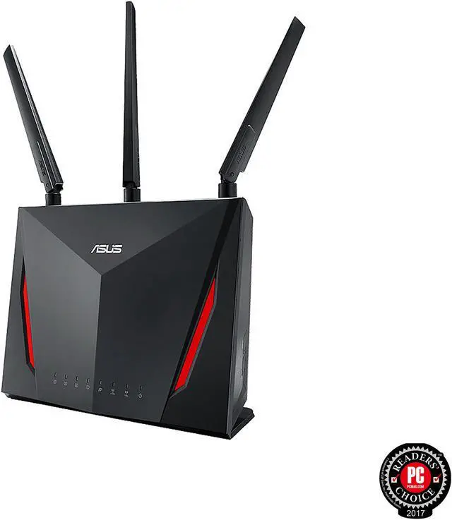 Alt view image 7 of 11 - ASUS AC2900 WiFi Dual-band Gigabit Wireless Router with 1.8GHz Dual-core Processor and AiProtection Network Security Powered by Trend Micro, AiMesh Whole Home WiFi System Compatible (RT-AC86U 2 Pack)