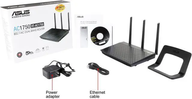 Alt view image 6 of 6 - ASUS RT-AC1750 802.11ac Dual-Band Wireless-AC1750 Gigabit Router