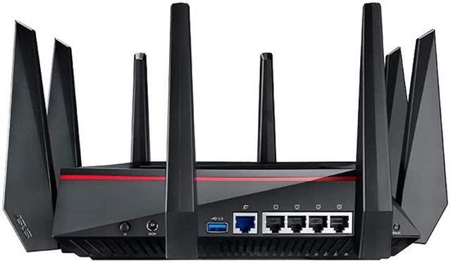 Alt view image 3 of 6 - ASUS AC5300 Wi-Fi Tri-band Gigabit Wireless Router with 4x4 MU-MIMO, 4 x LAN Ports, AiProtection Network Security and WTFast Game Accelerator, AiMesh Whole Home Wi-Fi System Compatible (RT-AC5300)