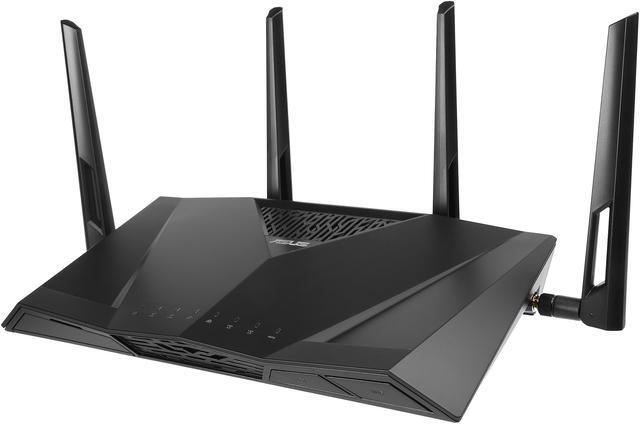 Alt view image 4 of 9 - ASUS AC3100 Wi-Fi Dual-band Gigabit Wireless Router with 4x4 MU-MIMO, 4 x LAN Ports, AiProtection Network Security and WTFast Game Accelerator, AiMesh Whole Home Wi-Fi System Compatible (RT-AC3100)