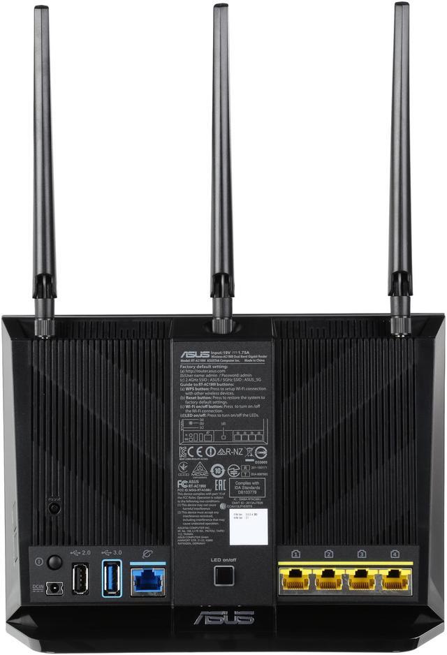Alt view image 5 of 6 - ASUS RT-AC1900 AC1900 Dual-Band Wi-Fi Gigabit Router