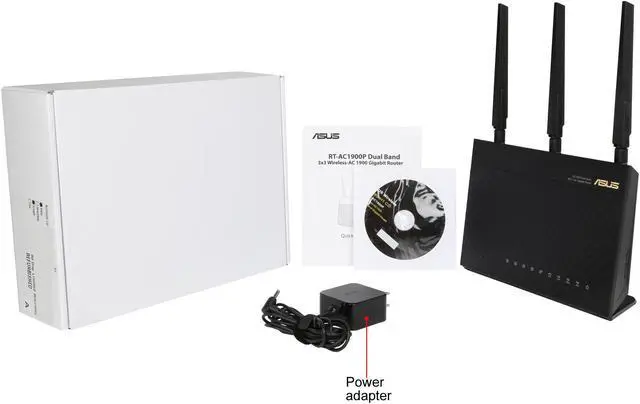 Alt view image 6 of 6 - Asus Certified RT-AC1900P Dual-Band Wireless AC-1900 Gigabit Router