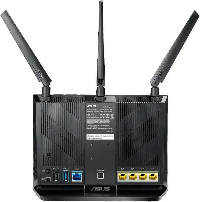 Alt view image 4 of 7 - ASUS AC2900 Dual-band Gaming Router, game acceleration, Mesh Wi-Fi support, Lifetime Free Internet Security, DFS, Gamer Private Network, Port Forwarding, Streaming & Gaming (RT-AC86U)
