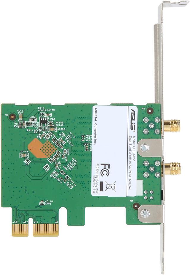 Alt view image 5 of 5 - ASUS PCE-AC51 AC750 Wireless Dual-Band PCI-E Adapter