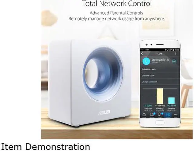 Alt view image 7 of 9 - ASUS Blue Cave AC2600 Dual-Band Wireless Router for Smart Homes, Featuring Intel Wi-Fi Technology and AiProtection Network Security Powered by Trend Micro