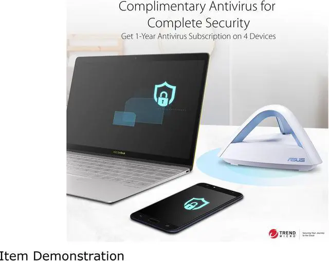 Alt view image 6 of 7 - ASUS Lyra Trio Home Wi-Fi System - Dual-Band Wireless AC1750 Mesh Network Routers with AiProtection Classic Parental Controls, Compatible with Amazon Alexa Lyra Trio MAP-AC1750 (3 Pack)