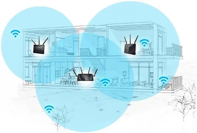Alt view image 7 of 11 - ASUS AX6000 Dual-band WiFi 6 Gaming Router, game acceleration, Mesh WiFi support, Lifetime Free Internet Security, Gamer Private Network, Mobile Game Boost, Streaming & Gaming