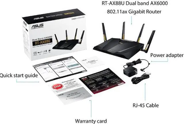Alt view image 8 of 11 - ASUS AX6000 Dual-band WiFi 6 Gaming Router, game acceleration, Mesh WiFi support, Lifetime Free Internet Security, Gamer Private Network, Mobile Game Boost, Streaming & Gaming