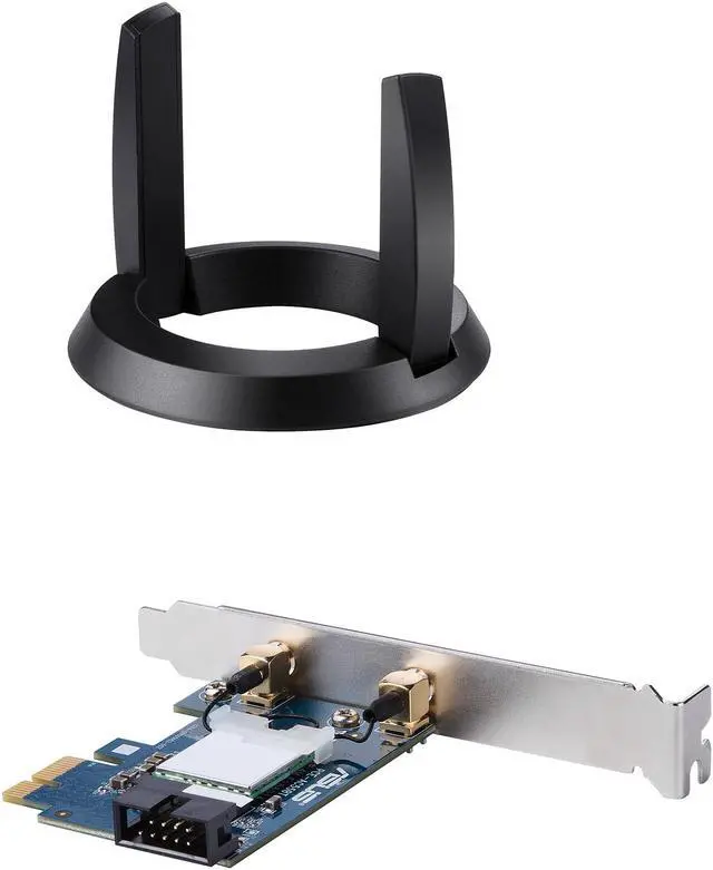 Alt view image 2 of 4 - ASUS Dual Band 802.11AC Wireless-AC2100 PCI-E Bluetooth 5 Gigabit Wi-Fi Adapter, 160MHz Support