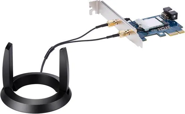 Alt view image 3 of 4 - ASUS Dual Band 802.11AC Wireless-AC2100 PCI-E Bluetooth 5 Gigabit Wi-Fi Adapter, 160MHz Support