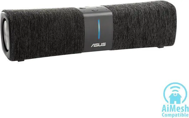 Alt view image 2 of 10 - ASUS Lyra Voice Home Mesh WiFi System AC2200, Tri-Band, AiProtection Security by Trend Micro, Parental Control, Amazon Alexa Built-in, Bluetooth, Two 8W Stereo Speakers
