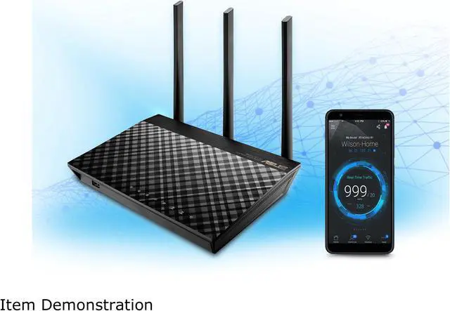 Alt view image 5 of 7 - ASUS RT-AC1750 B1 AC1750 Dual Band Gigabit Wi-Fi Router with AiProtection Network Security Powered by Trend Micro, Adaptive QoS and Parental Control