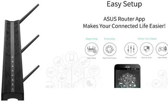 Alt view image 8 of 14 - ASUS RP-AC1900 AC1900 Dual Band Wi-Fi Range Extender / AiMesh Extender for Seamless Mesh Wi-Fi; Works with Any Wi-Fi Router