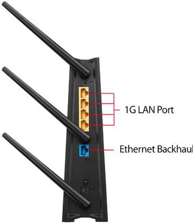 Alt view image 5 of 14 - ASUS RP-AC1900 AC1900 Dual Band Wi-Fi Range Extender / AiMesh Extender for Seamless Mesh Wi-Fi; Works with Any Wi-Fi Router