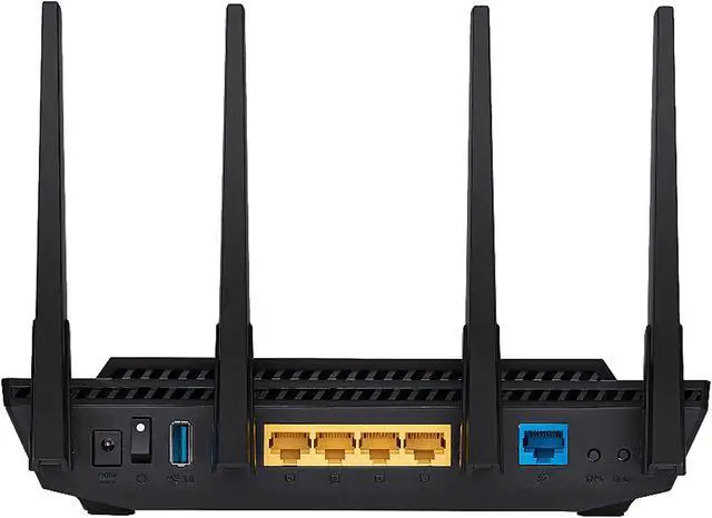 Alt view image 4 of 5 - ASUS RT-AX58U/CA AX3000 Dual Band WiFi 6 (802.11ax) Router
