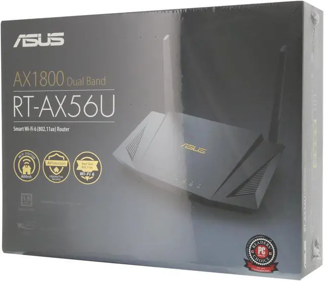Alt view image 7 of 7 - ASUS RT-AX56U AX1800 WiFi 6 Dual-Band WiFi Router, Lifetime Internet Security with AiProtection, Whole-home WiFi with AiMesh, MU-MIMO, OFDMA, VPN Setting