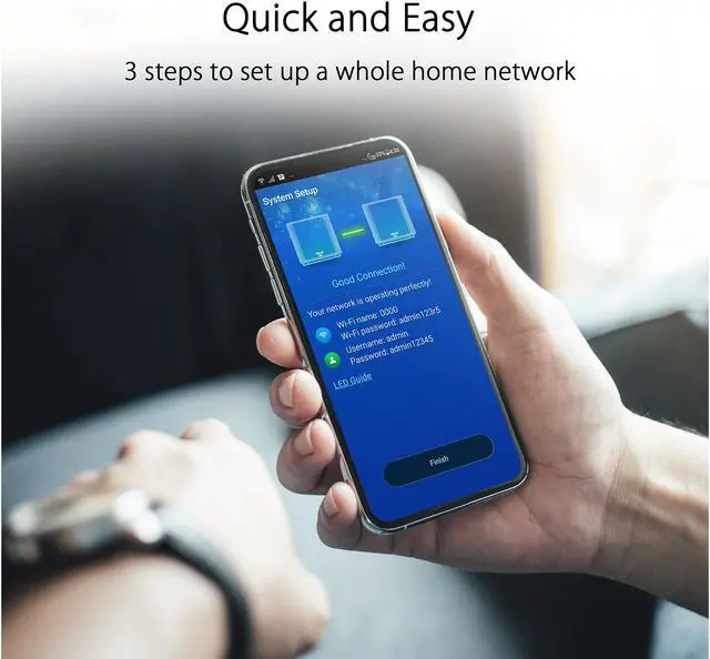 Alt view image 6 of 8 - ASUS ZenWiFi AX Whole-Home Tri-band Mesh WiFi 6 System (XT8) - 2 pack, Coverage up to 5,500 sq.ft or 6+rooms, 6.6Gbps, WiFi, 3 SSIDs, life-time free network security and parental controls, 2.5G port