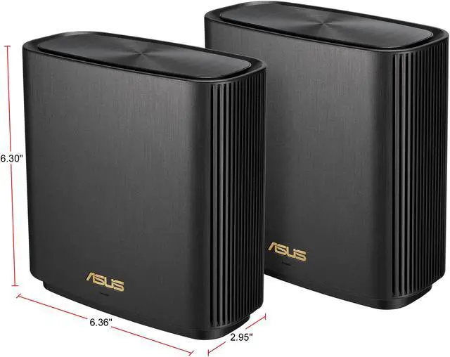 Alt view image 2 of 8 - ASUS ZenWiFi AX Whole-Home Tri-band Mesh WiFi 6 System (XT8) - 2 pack, Coverage up to 5,500 sq.ft or 6+rooms, 6.6Gbps, WiFi, 3 SSIDs, life-time free network security and parental controls, 2.5G port