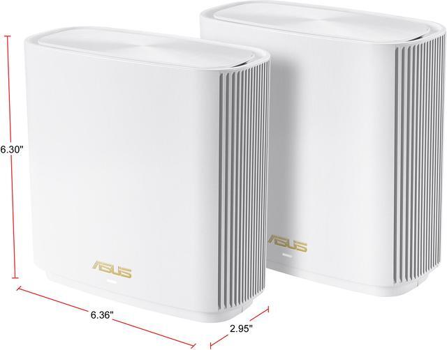 Alt view image 2 of 8 - ASUS ZenWiFi AX Whole-Home Tri-band Mesh WiFi 6 System (XT8) - 2 pack, Coverage up to 5,500 sq.ft or 6+rooms, 6.6Gbps, WiFi, 3 SSIDs, life-time free network security and parental controls, 2.5G port