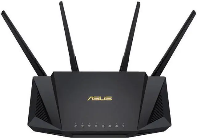 Alt view image 2 of 6 - ASUS RT-AX3000 Dual Band WiFi Router, WiFi 6, 802.11ax, Lifetime Internet Security, support AiMesh Whole-home WiFi, 4 x 1Gb LAN ports, USB 3.0, MU-MIMO, OFDMA, VPN