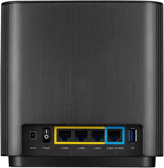 Alt view image 5 of 5 - ASUS ZenWiFi AX6600 Tri-Band Mesh WiFi 6 System - Whole Home Coverage up to 5500 sq.ft & 6+ rooms, AiMesh, Included Lifetime Internet Security, Easy Setup, 3 SSID, Parental Control, Charcoal (XT8 2PK)
