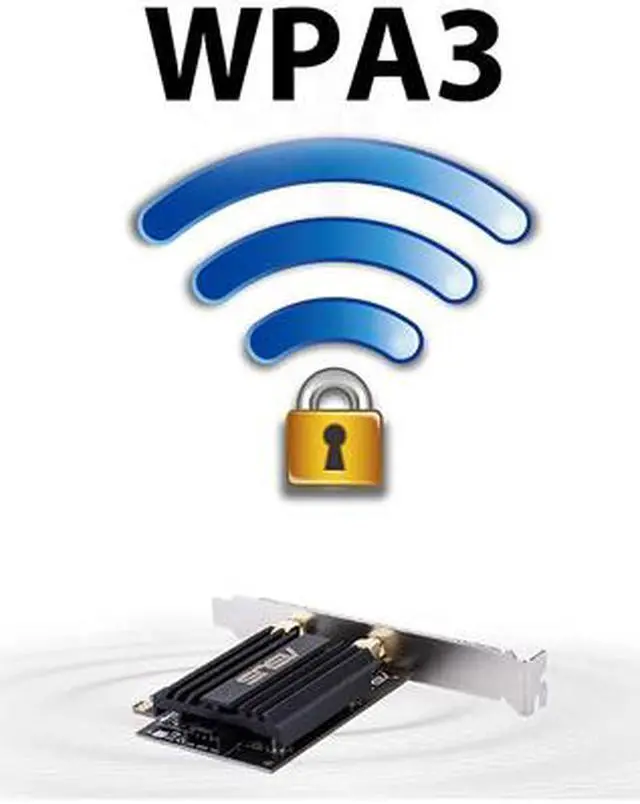 Alt view image 6 of 6 - ASUS PCE-AX58BT AX3000 Dual Band PCI-E WiFi 6 (802.11ax) Adapter IEEE 802.11 ax, Bluetooth 5.0 PCI Express AX 3000 (2402Mbps+574Mbps) Wireless Data Rates