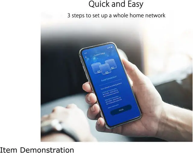 Alt view image 4 of 4 - ASUS ZenWiFi AX Mini Whole Home Dual Band Mesh WiFi 6 System (XD4) - 3 Pack Charcoal, Coverage up to 4800 sq.ft & 25+ Devices, 1800Mbps, AiMesh, Parental Controls, Easy Setup