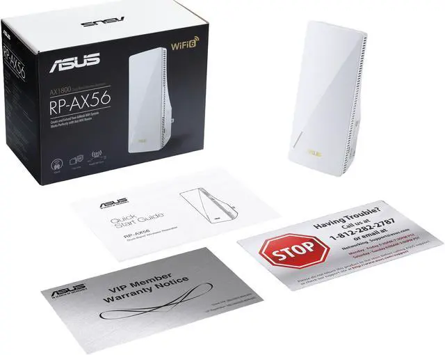 Alt view image 7 of 7 - ASUS AX1800 Dual Band WiFi 6 (802.11ax) Repeater & Range Extender (RP-AX56) - Coverage Up to 2200 sq.ft, Wireless Signal Booster for Home, AiMesh Node, Easy Setup