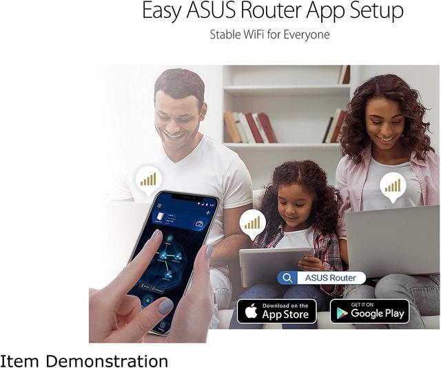 Alt view image 6 of 6 - ASUS AC1900 WiFi Router (RT-AC67P) - Dual Band Wireless Internet Router, Easy Setup, VPN, Parental Control, AiRadar Beamforming Technology extends Speed, Stability & Coverage, MU-MIMO