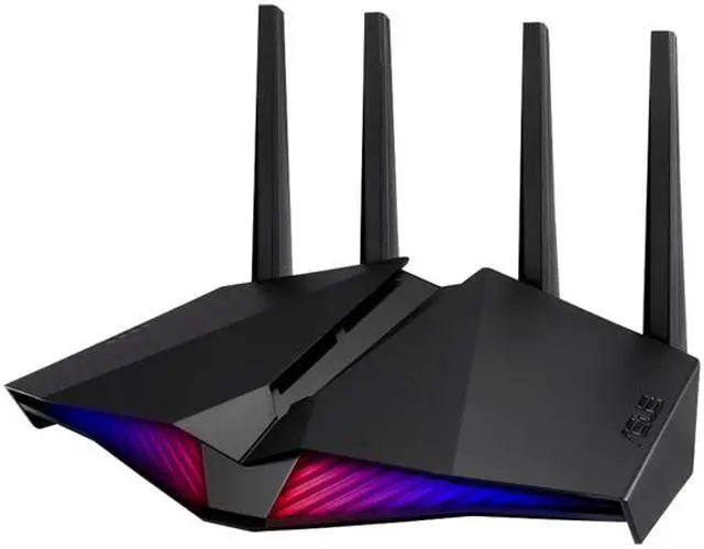 Alt view image 3 of 18 - ASUS RT-AX82U/CA AX5400 Dual-Band WiFi 6 Gaming Router, Game Acceleration, Mesh WiFi Support, Dedicated Gaming Port, Mobile Game Boost, MU-MIMO, Aura RGB