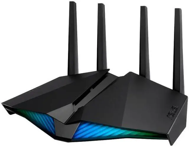 Alt view image 2 of 18 - ASUS RT-AX82U/CA AX5400 Dual-Band WiFi 6 Gaming Router, Game Acceleration, Mesh WiFi Support, Dedicated Gaming Port, Mobile Game Boost, MU-MIMO, Aura RGB