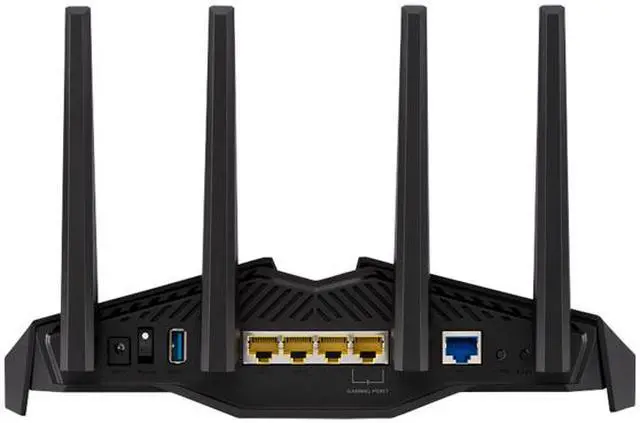 Alt view image 17 of 18 - ASUS RT-AX82U/CA AX5400 Dual-Band WiFi 6 Gaming Router, Game Acceleration, Mesh WiFi Support, Dedicated Gaming Port, Mobile Game Boost, MU-MIMO, Aura RGB