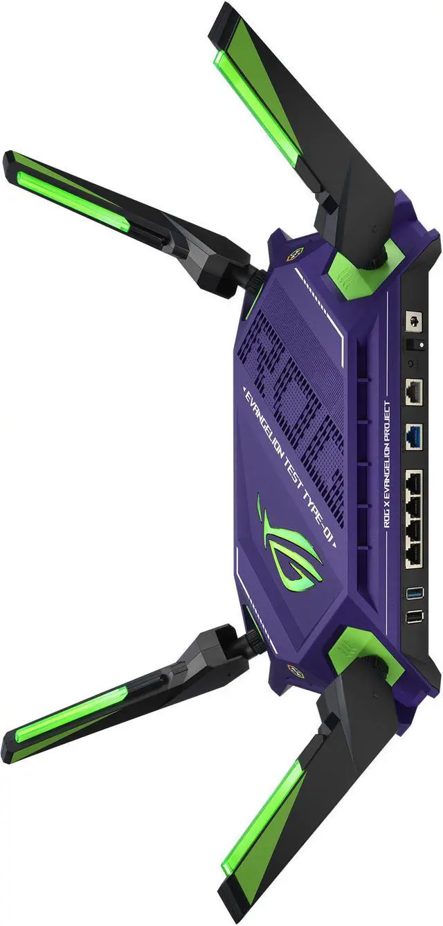 Alt view image 2 of 3 - ASUS ROG Rapture GT-AX6000 EVA Edition Dual-Band WiFi 6 Gaming Router, Dual 2.5G WAN/LAN ports, WAN aggregation, Triple-Level Game Acceleration, AiMesh Compatible