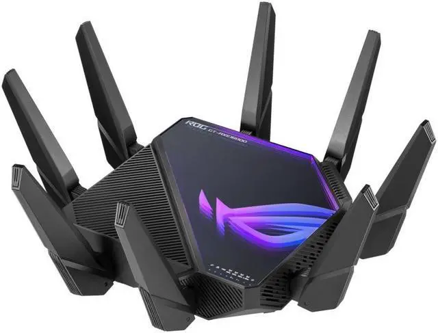 Main image of ASUS ROG Rapture GT-AXE16000 Quad-Band Wifi 6E Gaming Router, Dual 10G Ports, 2.5G WAN Port, AiMesh Support, Triple-level Game Acceleration, Lifetime Internet Security