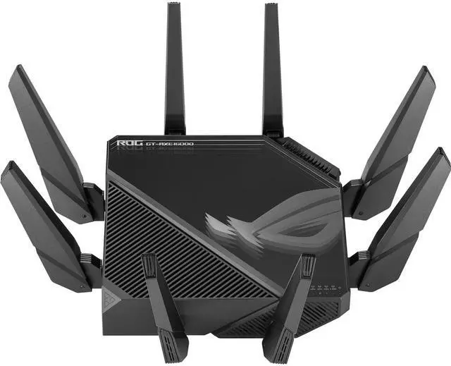 Alt view image 2 of 6 - ASUS ROG Rapture GT-AXE16000 Quad-Band Wifi 6E Gaming Router, Dual 10G Ports, 2.5G WAN Port, AiMesh Support, Triple-level Game Acceleration, Lifetime Internet Security