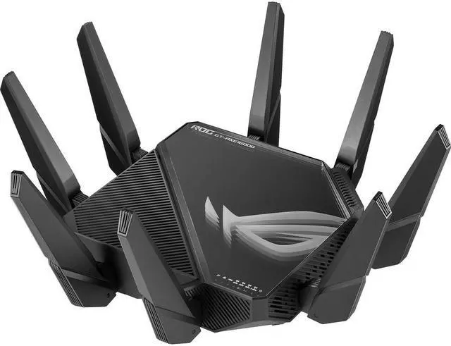 Alt view image 5 of 6 - ASUS ROG Rapture GT-AXE16000 Quad-Band Wifi 6E Gaming Router, Dual 10G Ports, 2.5G WAN Port, AiMesh Support, Triple-level Game Acceleration, Lifetime Internet Security