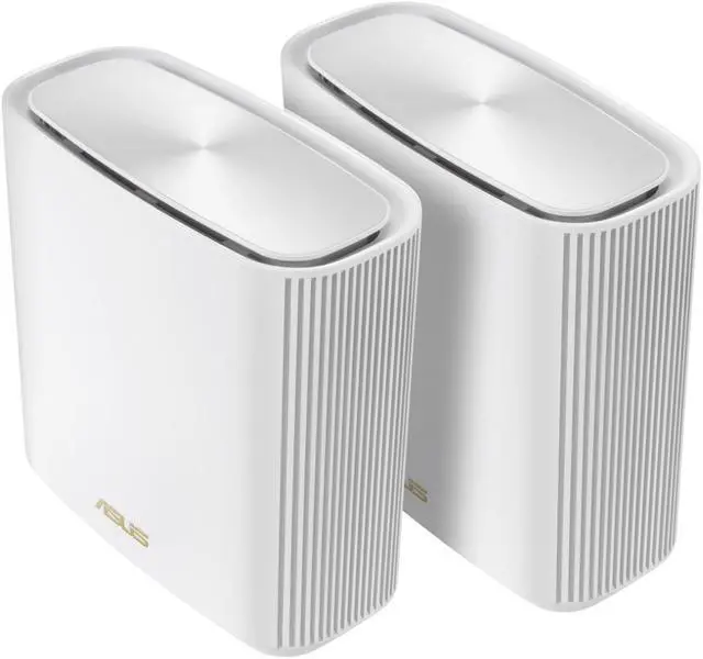 Alt view image 3 of 5 - ASUS ZenWiFi XT9 AX7800 Tri-Band WiFi6 Mesh WiFiSystem (2Pack), 802.11ax, up to 5700 sq ft & 6+ Rooms, AiMesh, Lifetime Free Internet Security, Parental Controls, 2.5G WAN Port, UNII 4, White