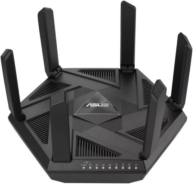 Alt view image 3 of 8 - ASUS RT-AXE7800 Tri-band WiFi 6E (802.11ax) Router, 6GHz Band, ASUS Safe Browsing, Upgraded Network Security, Instant Guard, Built-in VPN Features, Free Parental Controls, 2.5G Port, AiMesh Support