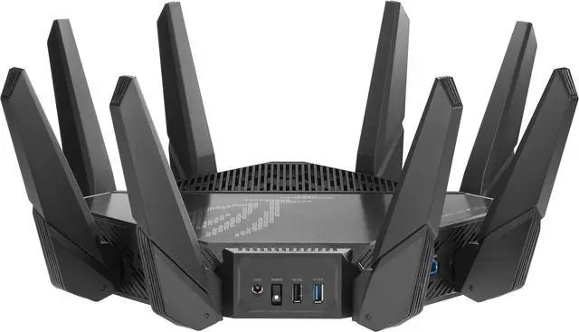 Alt view image 4 of 8 - ASUS ROG Rapture GT-AX11000 Pro Tri-Band WiFi 6 gaming router,  10G port, Quad-core 2.0 GHz CPU, ASUS RangeBoost Plus, UNII4, Triple-level game acceleration, Lifetime internet security, AiMesh support